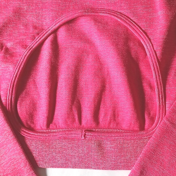 NWT Yoga Work Out Set High-Waisted Leggings Crop Top Pink Size Large - Picture 4 of 16